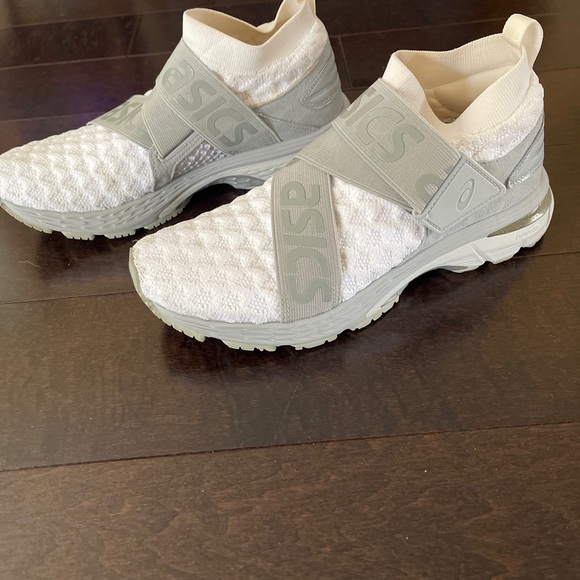 Asics woman's kayano 25 OBI running shoes white grey size 8 US - Picture 2 of 9